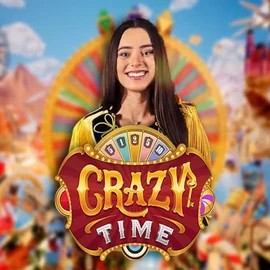 Crazy Time slot icon by Evolution, available at Bruce Bet Casino