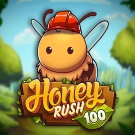 Honey Rush 100 online game logo by Play'n GO on brucebetkasyno.com