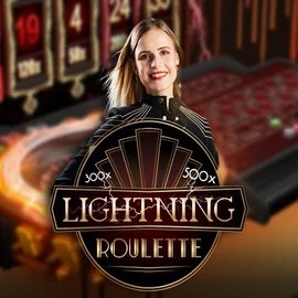 Live Casino logo of Lightning Roulette from Evolution at Bruce Bet Casino