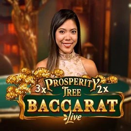Official Live Casino logo: Prosperity Tree Baccarat by Evolution at Bruce Bet Casino
