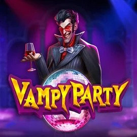 Vampy Party by Pragmatic Play, showcased at brucebetkasyno.com – game logo